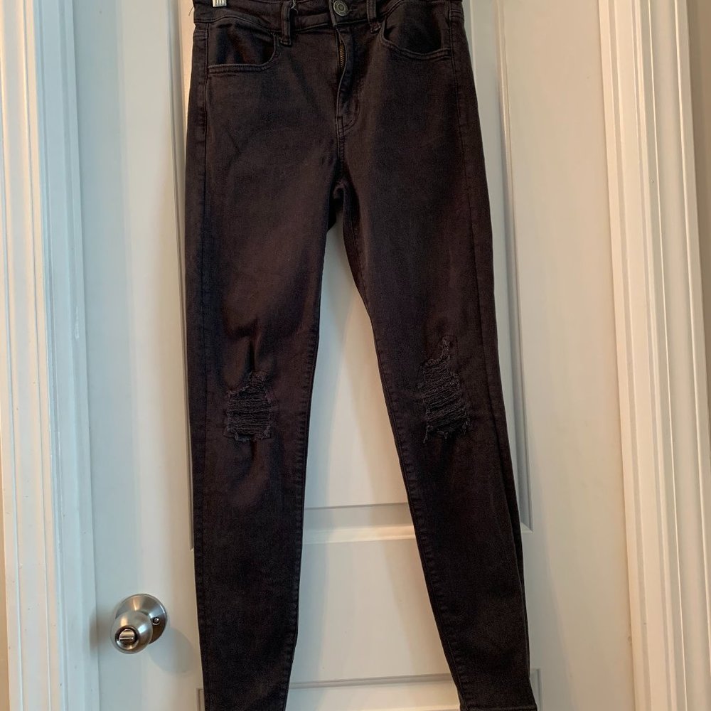 American eagle next level stretch black jeans